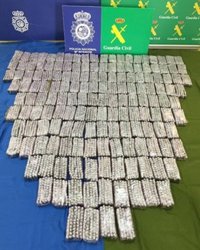 Decomisados 150 kilos de hachís y detenidos 21 miembros de una red de narcos