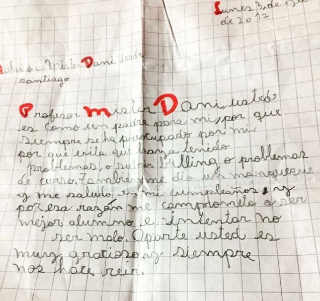 carta profesor