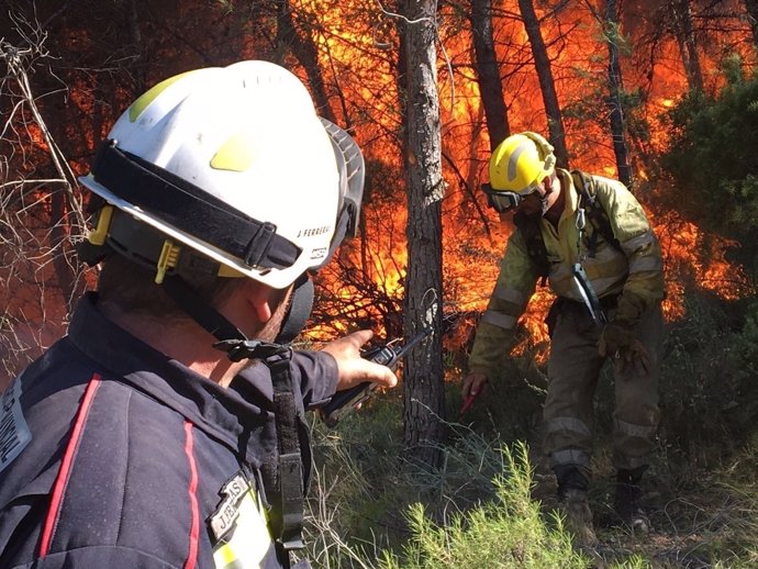 Incendio en la Sierra Calderona