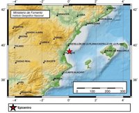 Registrado de madrugada un terremoto de 2,8 grados en el Golfo de Valencia