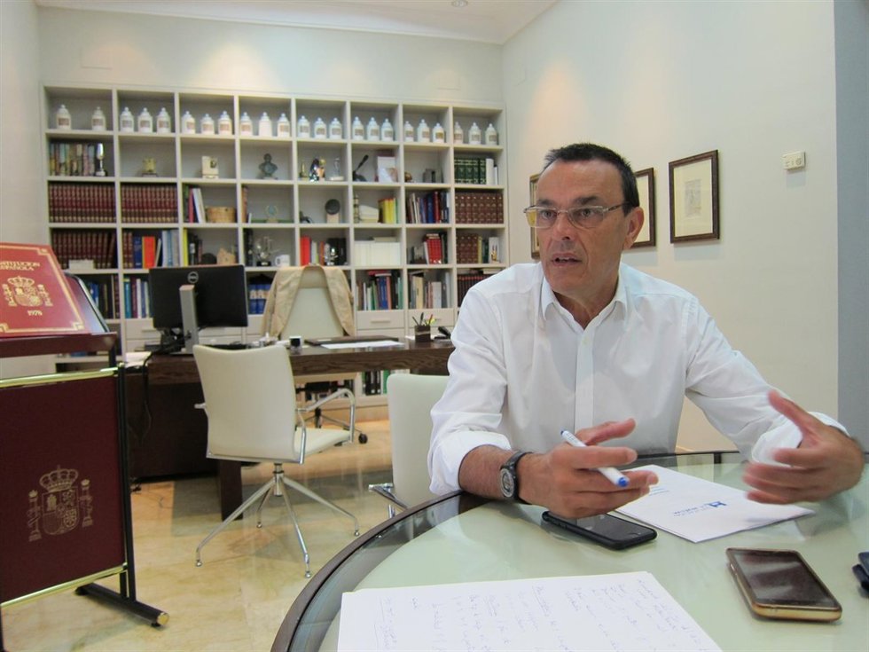 El presidente de la Diputación, Ignacio Caraballo. 