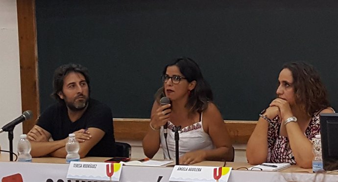 Teresa Rodríguez inaugura la primera ponencia de la Universidad de Podemos