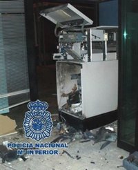 Cae una red especializada en reventar cajeros automáticos con explosivos en Málaga y Córdoba