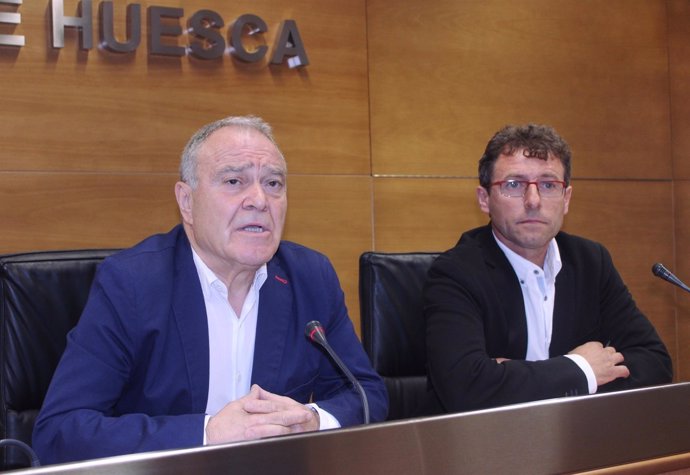 Miguel Gracia y Marco Ibarz, de la Diputación Provincial de Huesca