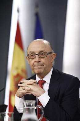Cristóbal Montoro després del Consell de Ministres