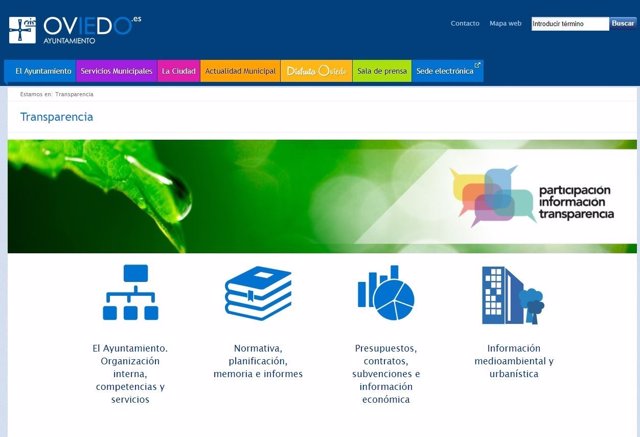 Portal de transparencia del Ayuntamiento de Oviedo