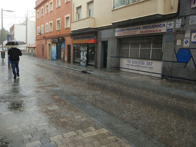 Tromba de agua en Madrid