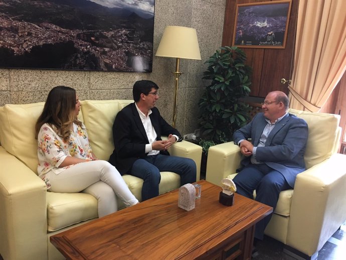 Reunión entre Juan Marín y el alcalde de Jaén