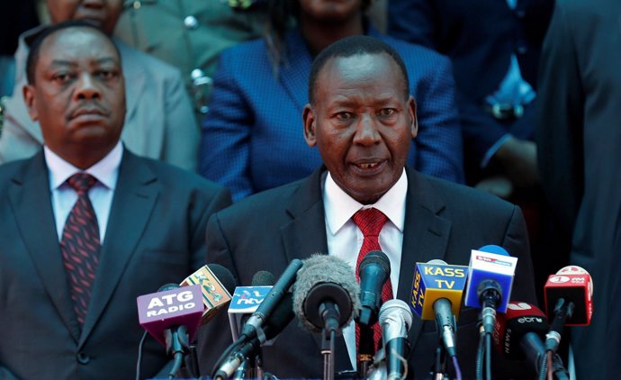 El ministro del Interior de Kenia, Joseph Nkaissery.