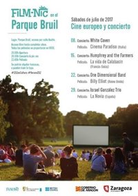 Las noches de verano en el parque Bruil se llenan de música y cine