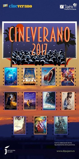 Folleto del programa de Cine de Verano de la Diputación de Jaén
