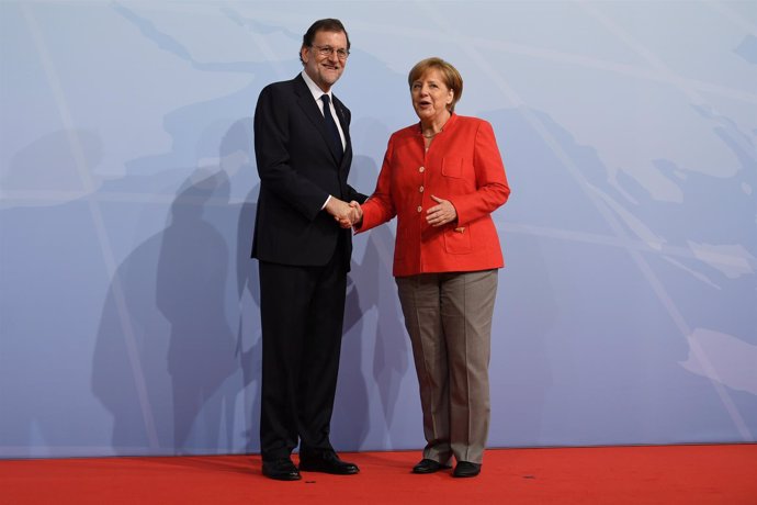 Angela Merkel meets Mariano Rajoy 