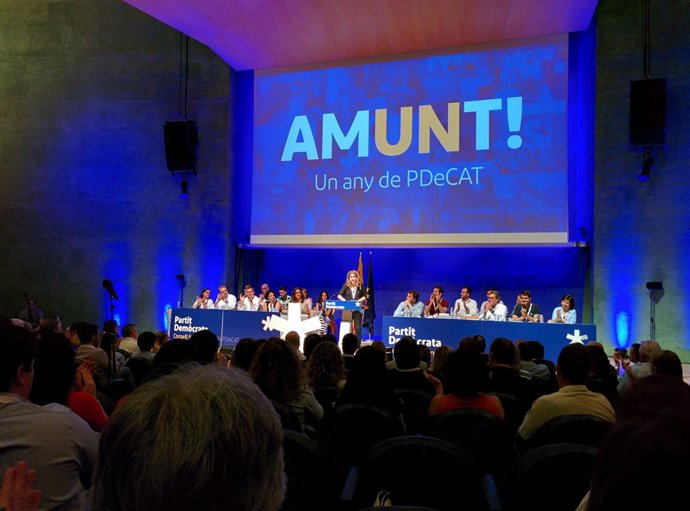 Marta Pascal en el Consell Nacional del PDeCAT