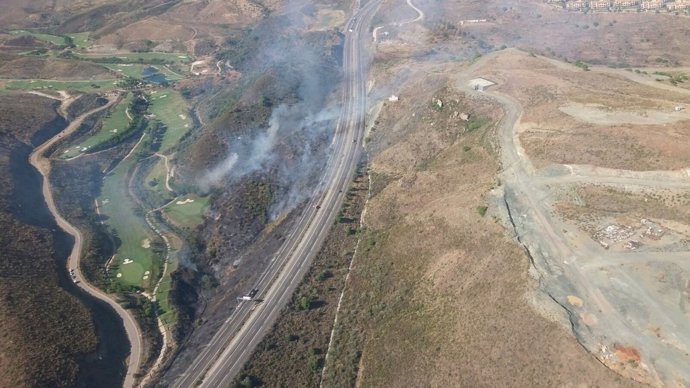 Incendio en Benahavís (Málaga)