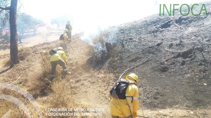 Incendio en El Cerro del Andévalo (Huelva)