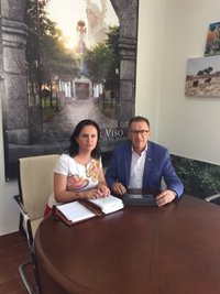 Junta y Ayuntamiento de El Viso (Córdoba) analizan el estado de conservación de la carretera A-3177