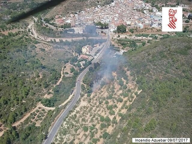 Incendio en Azuébar