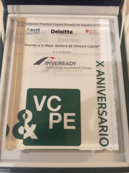 Inveready, premio a la mejor gestora de venture vapital en España por Ascri 