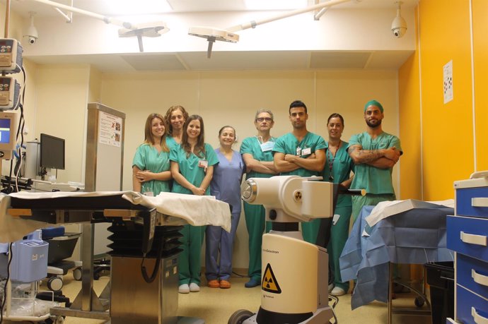 El equipo del Servicio de Radioterapia de La Ribera