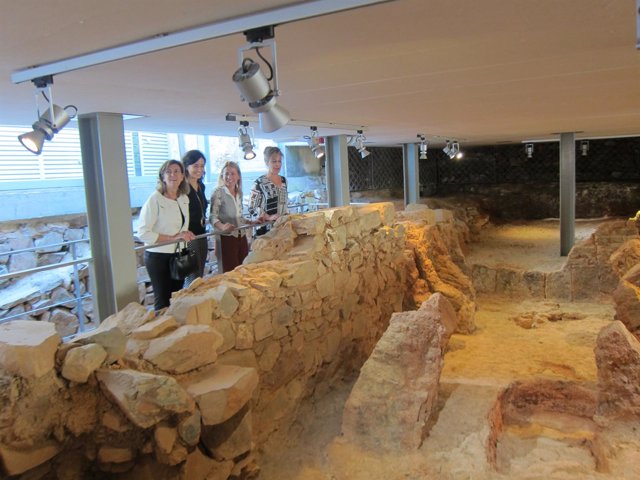 Los restos romanos del Palacio de Mayoralgo en Cáceres                        