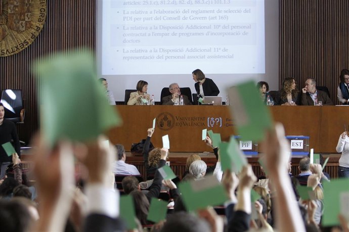 Imagen de archivo de un Claustro de la Universitat de València
