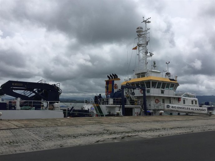 Buque del IEO en el Puerto de Santander 