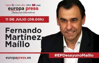 Martínez-Maíllo participa este martes 11 de julio en los Desayunos Informativos de Europa Press