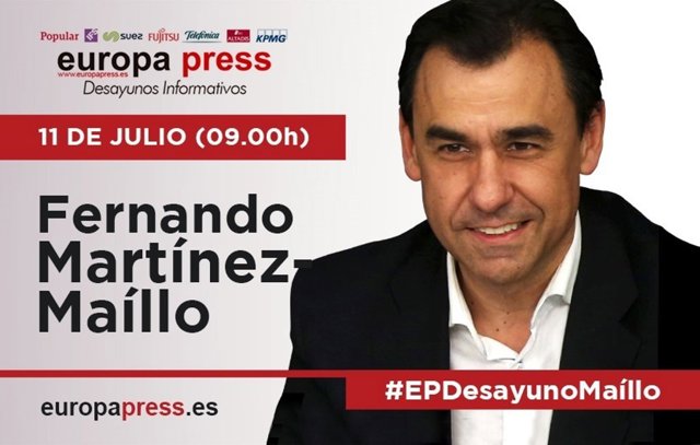 Martínez Maíllo participa este martes 11 de julio en los Desayunos Informativos 