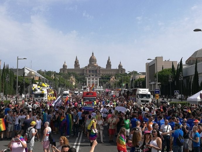 Manifestació de l'Orgull 2017 a Barcelona