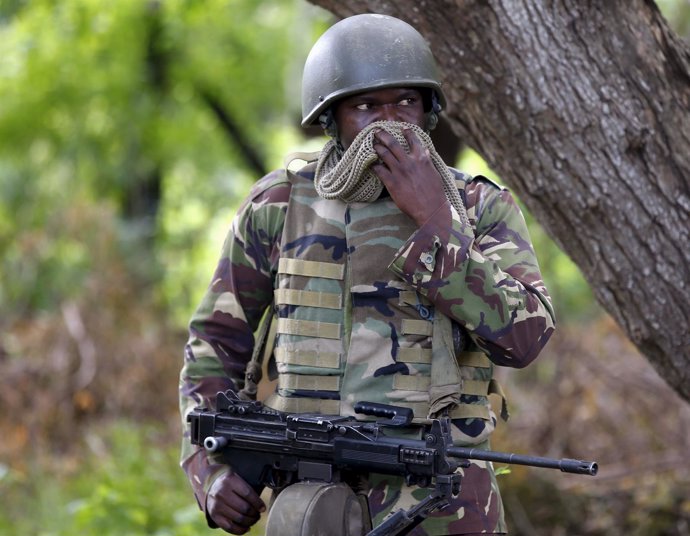 Soldado del Ejército de Kenia. 