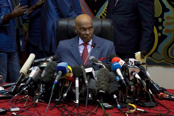 El expresidente de Senegal Abdoulaye Wade