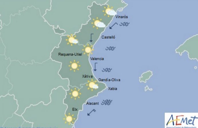 Predicción de este martes