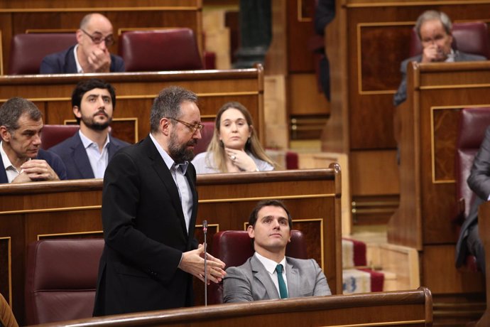 Juan Carlos Girauta y Rivera en la sesión de control al Gobierno en el Congreso