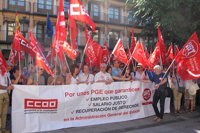 Concentración de UGT y CCOO                            