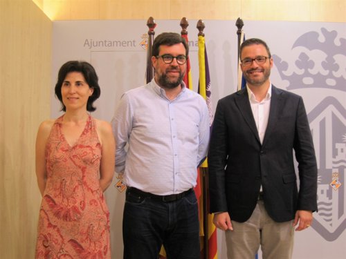 Antonia Martín, Antoni Noguera y José Hila