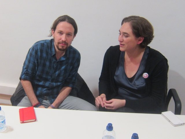 Pablo Iglesias y Ada Colau 