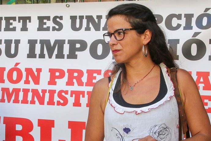 La coordinadora general de Podemos Andalusia, Teresa Rodríguez