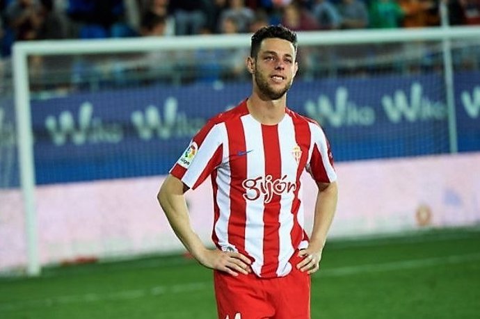 Burgui llora el descenso del Sporting a Segunda División