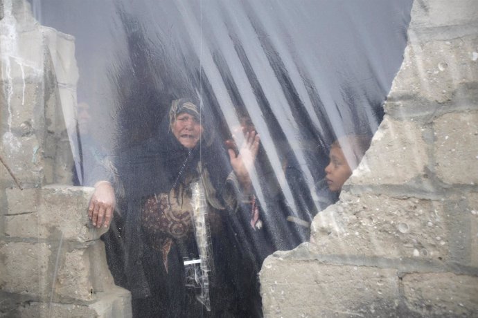 Casa en ruinas en Jan Yunis, en la Franja de Gaza