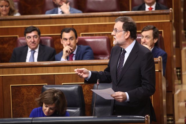 Mariano Rajoy en la sesión de control al Gobierno en el Congreso