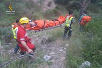 Rescatada una mujer que sufrió una lesión cuando practicaba senderismo en Boca de Huérgano, en León