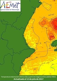 Las temperaturas alcanzan 39º en Jalance (Valencia) y Aemet recuerda que la orilla del mar es "un refugio al aire libre"