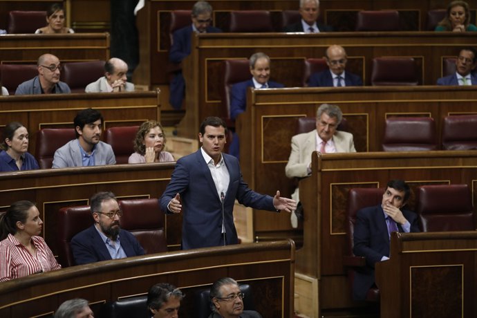 Albert Rivera en la sessió de control al Govern al Congrés