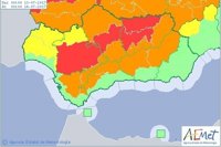 Avisos con nivel rojo en Sevilla, Jaén y Córdoba por altas temperaturas