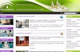Imagen de la web del Complejo Hospitalario de Jaén