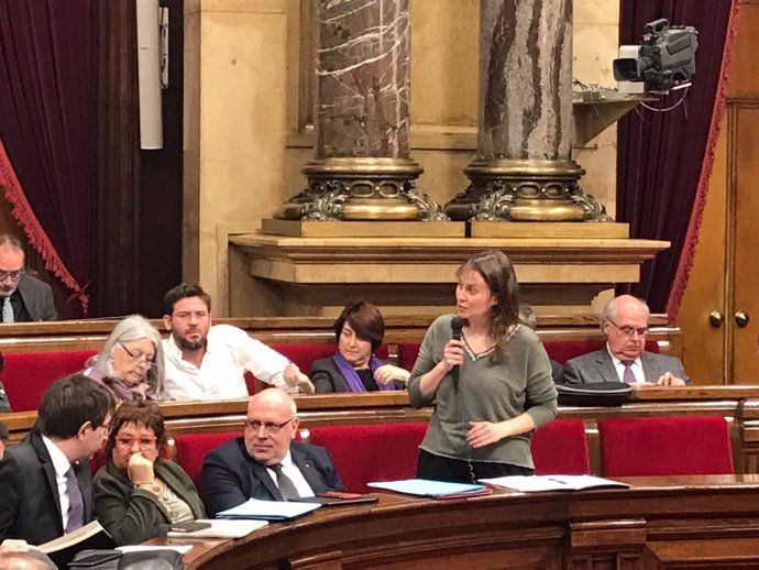 Meritxell Serret, en el Parlament 