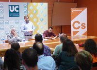 Hervías (Cs) dice que el partido está creciendo en Cantabria, donde cuenta con 330 afiliados