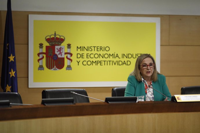 Irene Garrido en la presentación de los datos del IPC