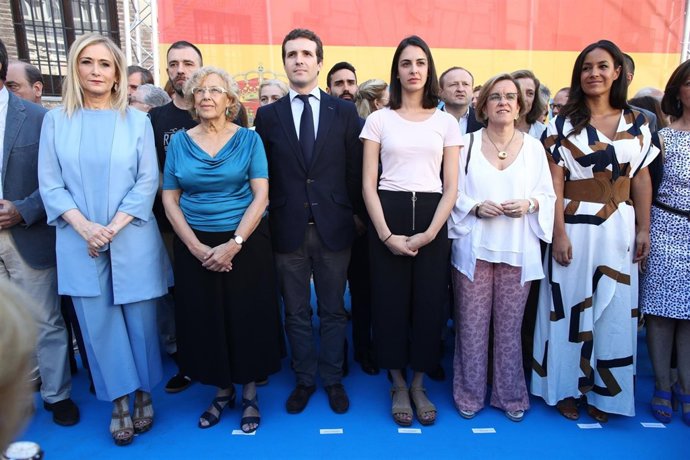 Cifuentes, Carmena, Pablo Casado y Maestre en el homenaje a Miguel Ángel Blanco