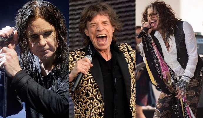 Ozzy Osbourne, Mick Jagger y Steven Tyler